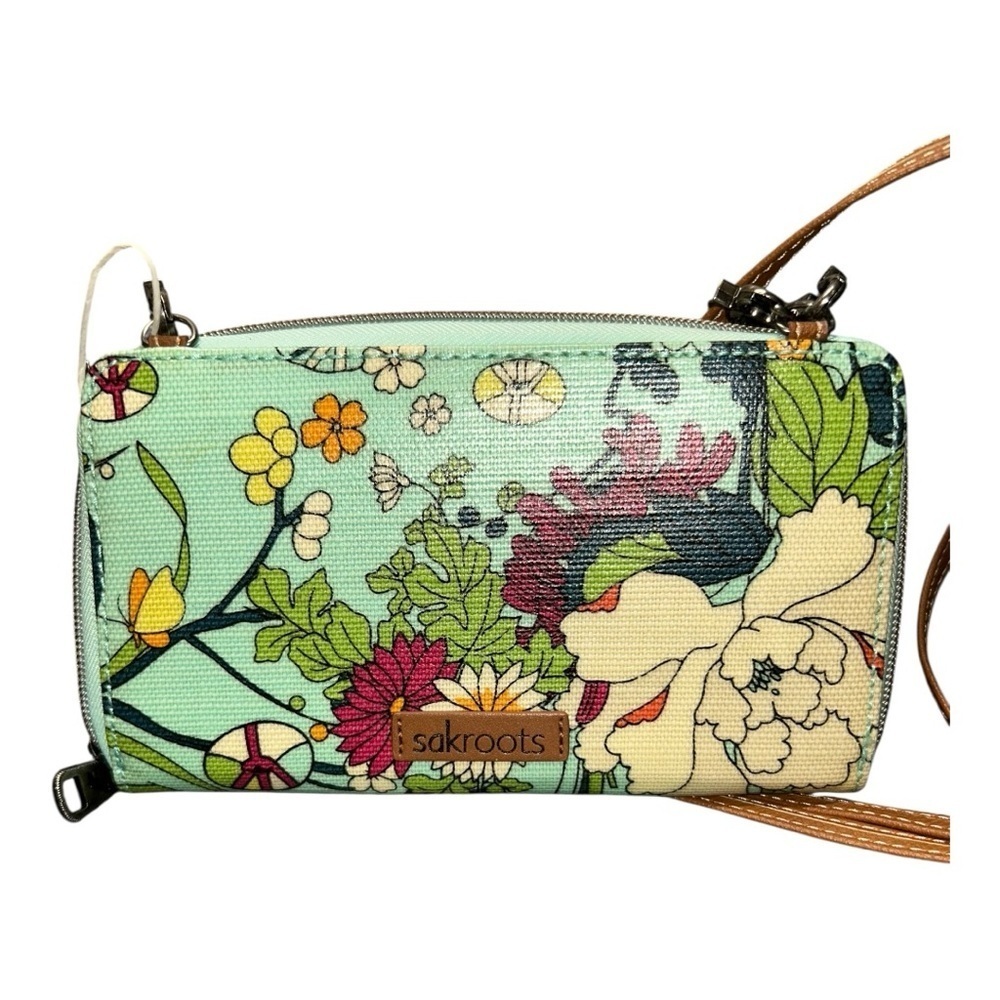 Sakroots Floral Crossbody Wristlet Bag - Multicolor New